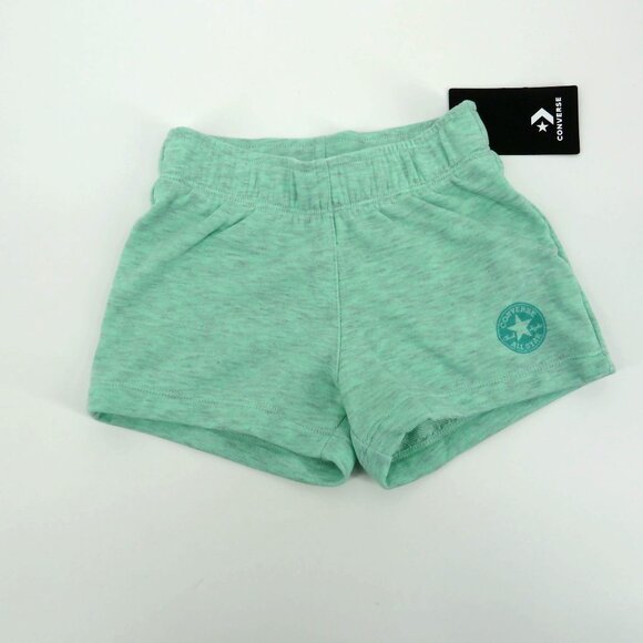 Converse Girls Ocean Mint Heather Shorts Size 6 NWT - Picture 1 of 3